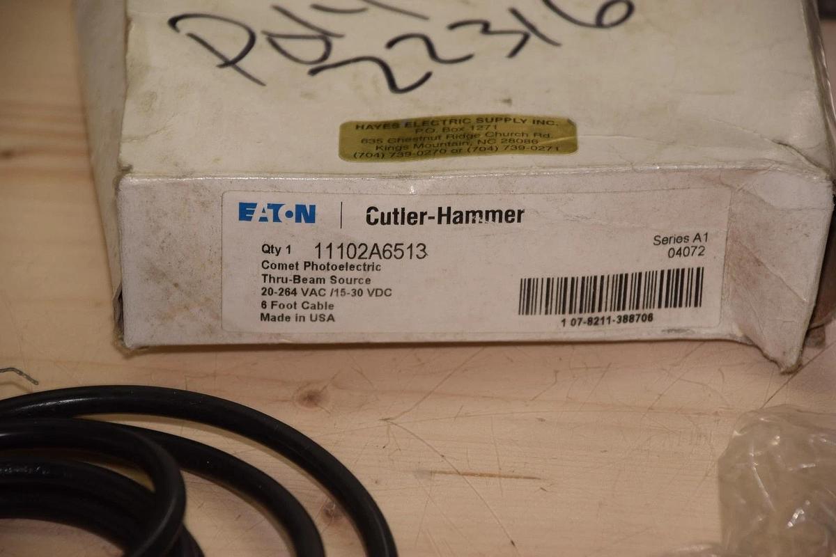 CUTLER HAMMER 11102A6513  A1 COMET PHOTOELECTRIC SERIES THRU-BEAM SOURCE SENSOR