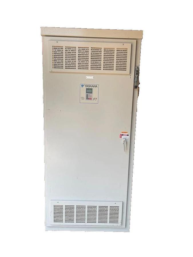 Used Yaskawa Drive F7CBB240PCTV VFD Typ 1 Enclosure Panel CIMR-F7U4132 480v 260a 3ph