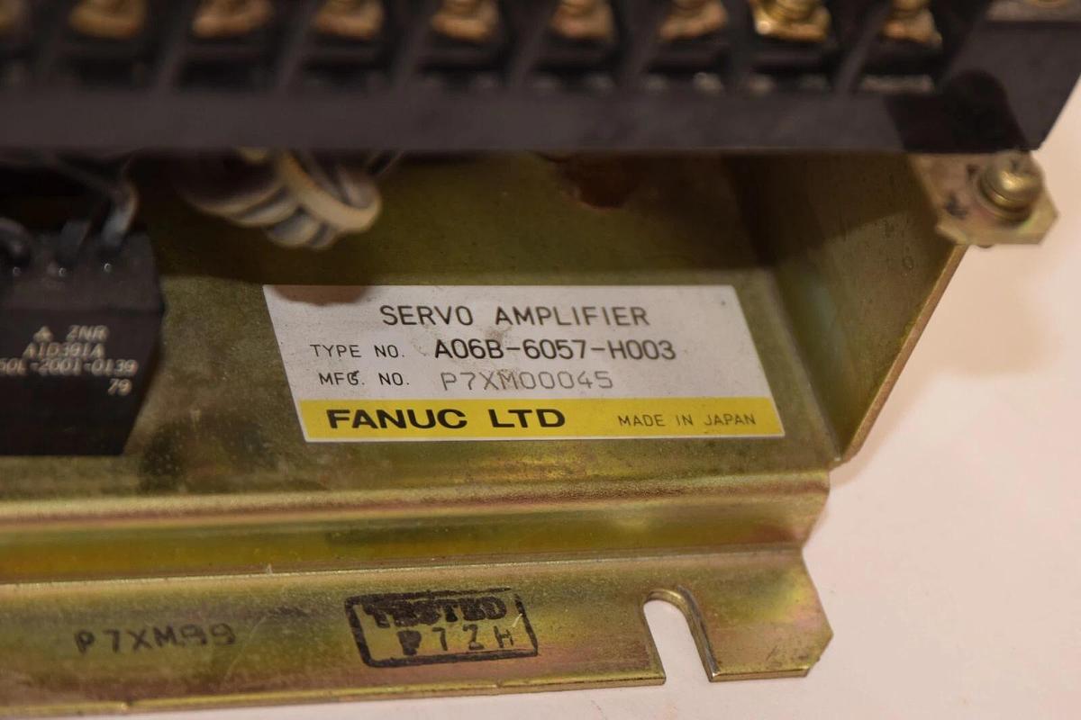Used FANUC A06B-6057-H003 Servo Amplifier Motor Drive P7XM00045