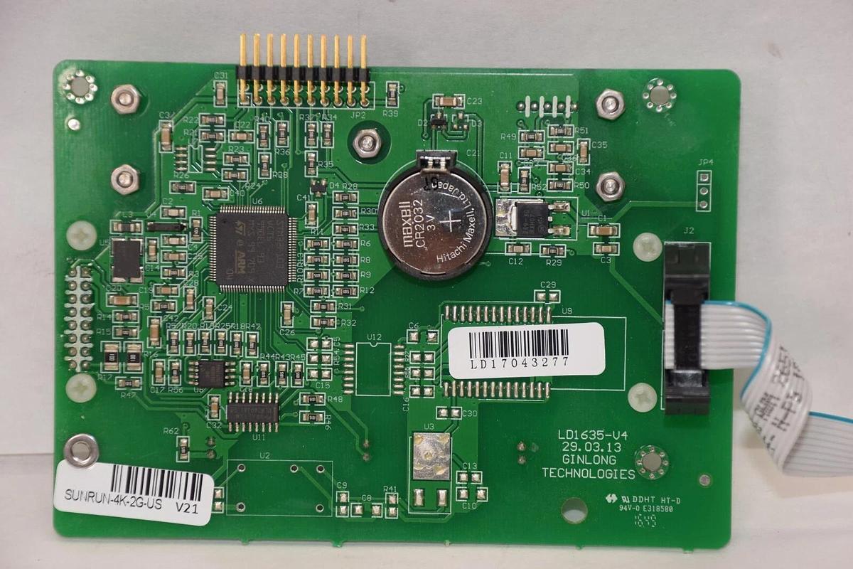 Used GINLONG TECH LD1635-V4 Display Card LD17043277 Solis Solar Drive SOLIS-4K-2G-US