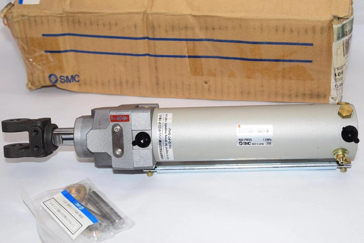 (NEW) SMC CLK1PA50-150Y-B Pneumatic Cylinder Clamp