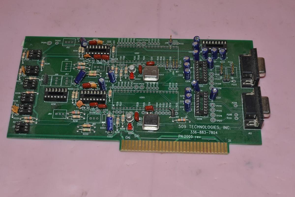 Used 509 TECHNOLOGIES PN 2005 CIRCUIT BOARD 336-883-7854