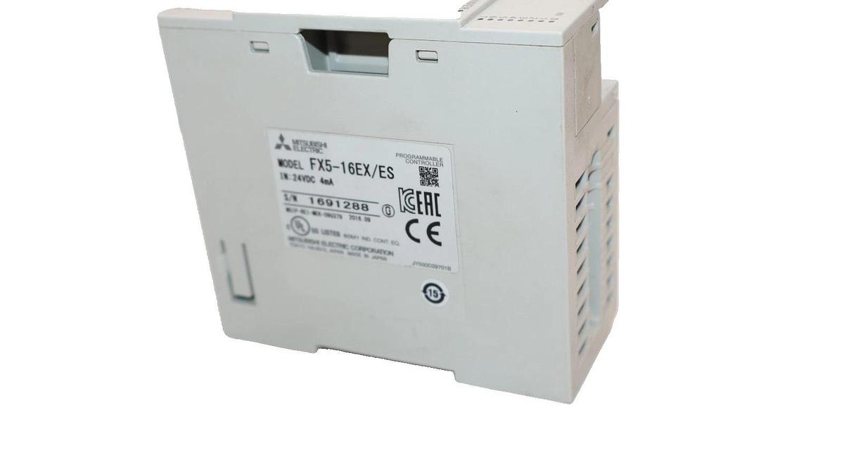 Used MITSUBISHI ELECTRIC FX5-16EX/ES , FX516EXES 24Vdc 4mA Programmable Controller
