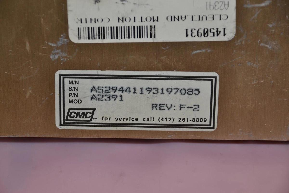 Used CLEVELAND MOTION CONTROL A2391 AS29441193197085 REV F-2 SERVO DRIVE