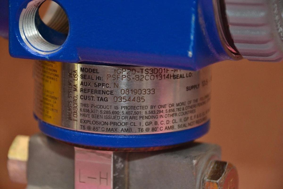 Used FOXBORO TRANSMITTER 316L/3RD0 316L 3RD0 IGP20-TS3D01F-M1 HAST-C 08190333