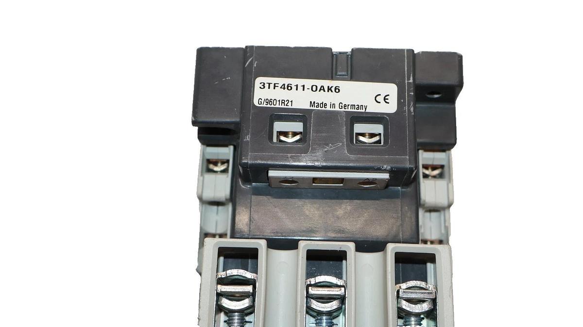 Used Siemens Motor Starter Contactor 3TF4611-0AK6 3TF46 110/120V Coil 3TF46110AK6