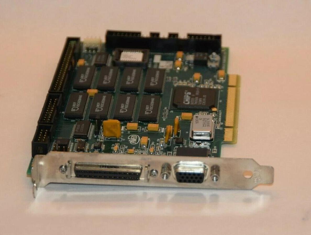 Used AVED DISPLAY TECHNOLOGIES AV555-PCI-ECO281 PB0009 Rev A Circuit Board