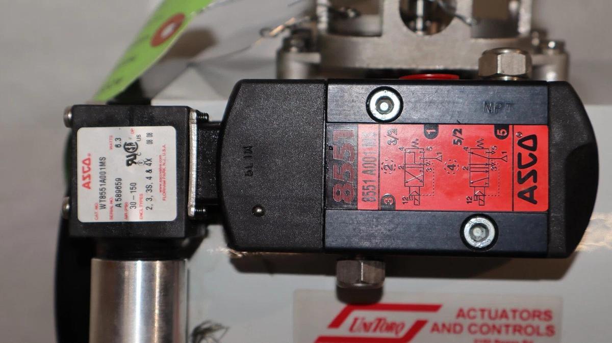 (NEW) UNITORQ M-148 DA/DLS HT Actuator W/Valve B8L1-SW-STD & 8551 A001 MS size 1