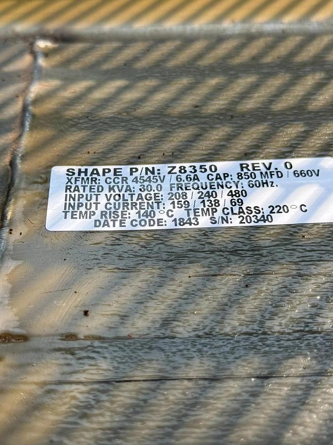 Astronics DME L-828 Constant Current Regulator 1 Phase L-828-6-3-3-1-1-1-1-1-3-1