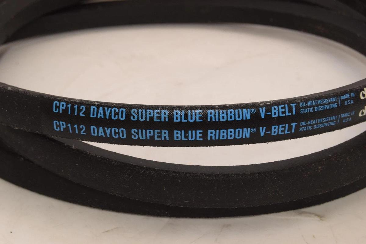 Dayco V-Belt Belt CP112 Super Blue Ribbon Static Dissipating CP 112 USA (New)