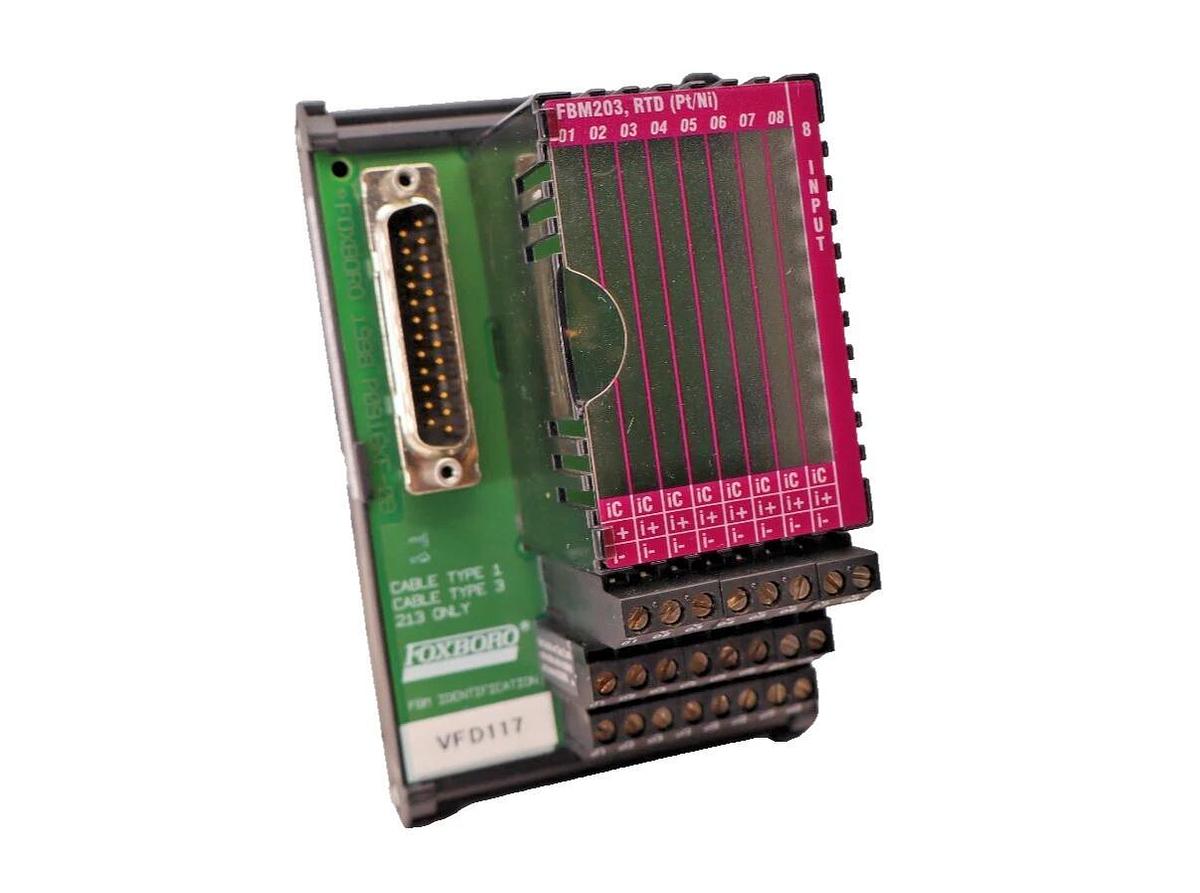Used FOXBORO INVENSYS FBM203 P0916AE 0C RY0834 RTD Pt/Ni 8 8pt Input