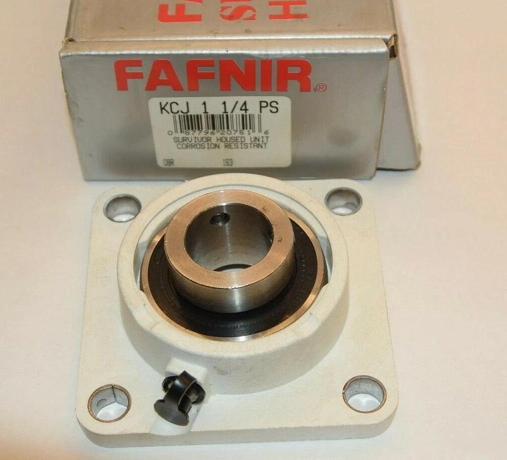 (NEW) FAFNIR KCJ 1-1/4PS KCJ1-1/4PS 1-1/4" Ball Bearing Flange Unit