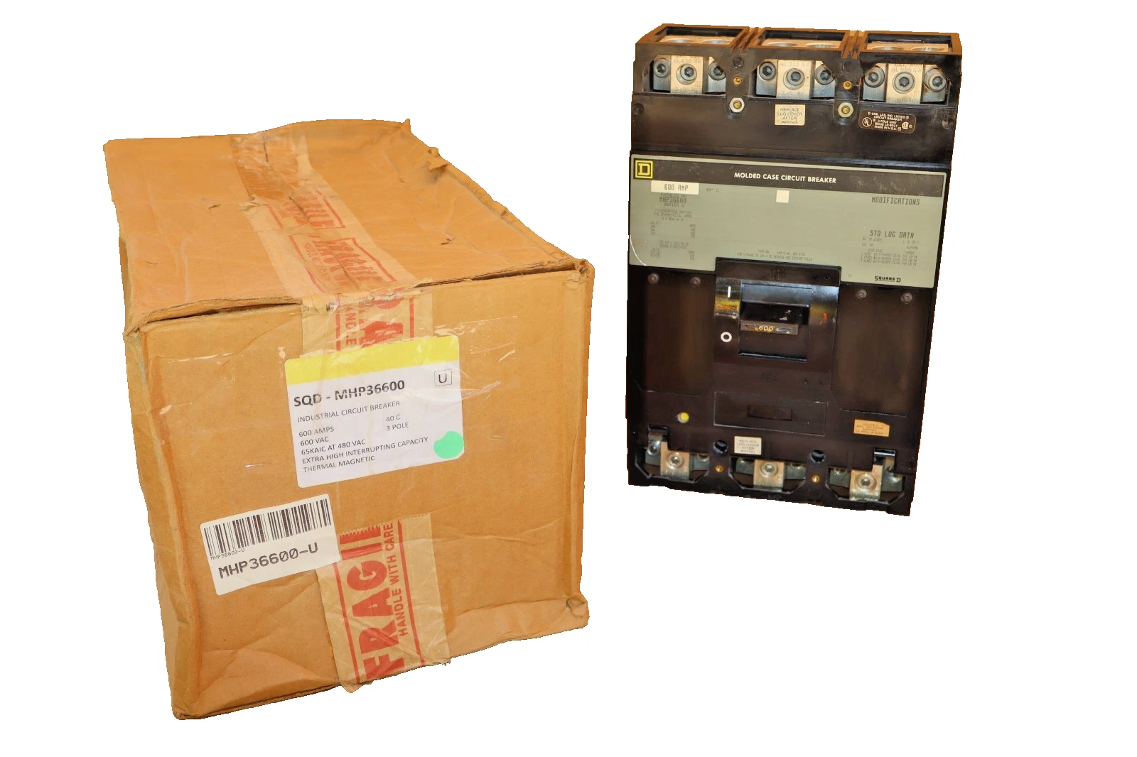 Square D Ciruit Breaker 600A MHP36600 600 Amp Ser. 2 3p 600v REFURB