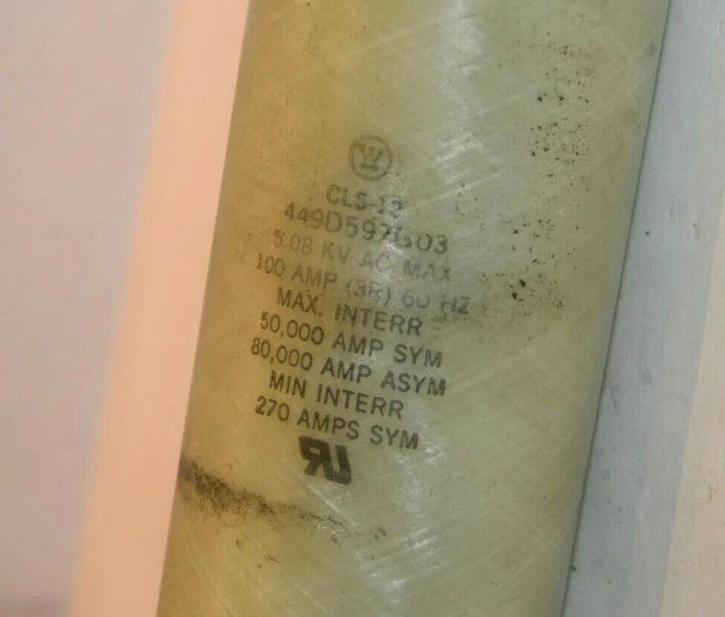 Used WESTINGHOUSE CLS-12 CLS2 49D597G03 5.08kV 100A 60Hz Fuse