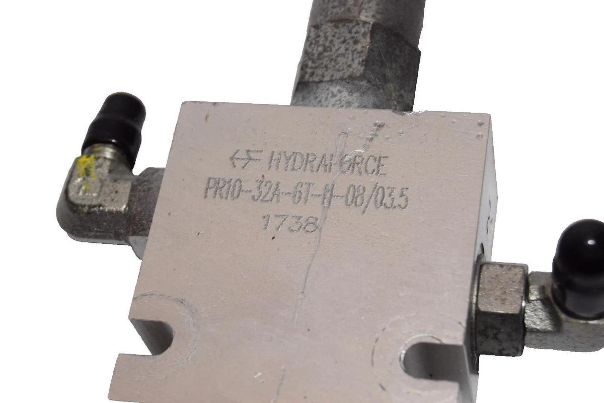 Used Hydraforce PR10-32A-6T-M-08/03.5 1738 PR10 32A-0-N-08/03.5 Manifold Valve