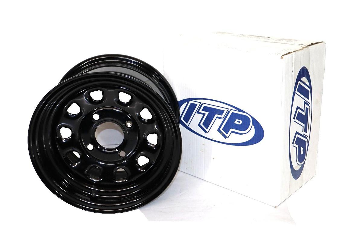 ITP D12F511 12" x 7" Steel Wheel , Black (New)