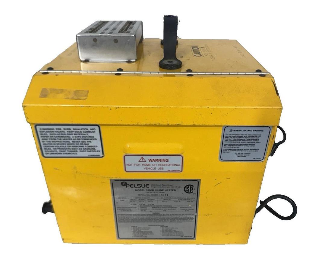 Used PELSUE Inline Confined Space Heater for Axial Blower 1690D - USED