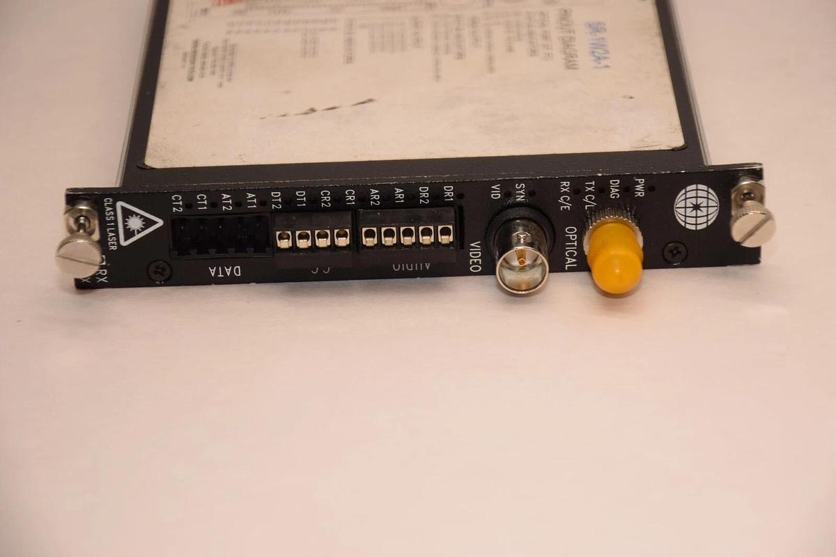 Used MERIDIAN TECHNOLOGIES INC. SR-1W2A-1 Fiber Transmission System (Receiver)