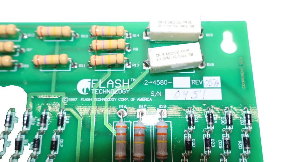 Used Flash Technology 2-4580 Rev 05A Printed Circuit Board / Card