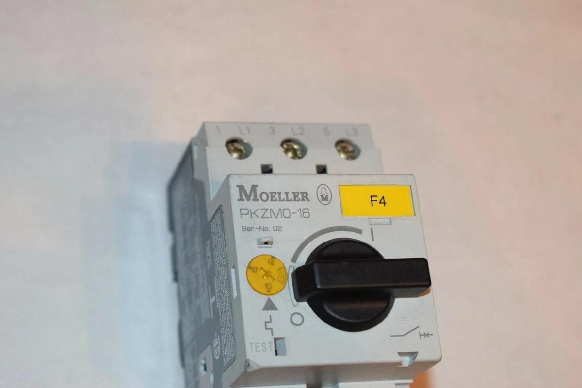 Used MOELLER PKZM0-16 MANUAL 10-16A MANUAL MOTOR STARTER
