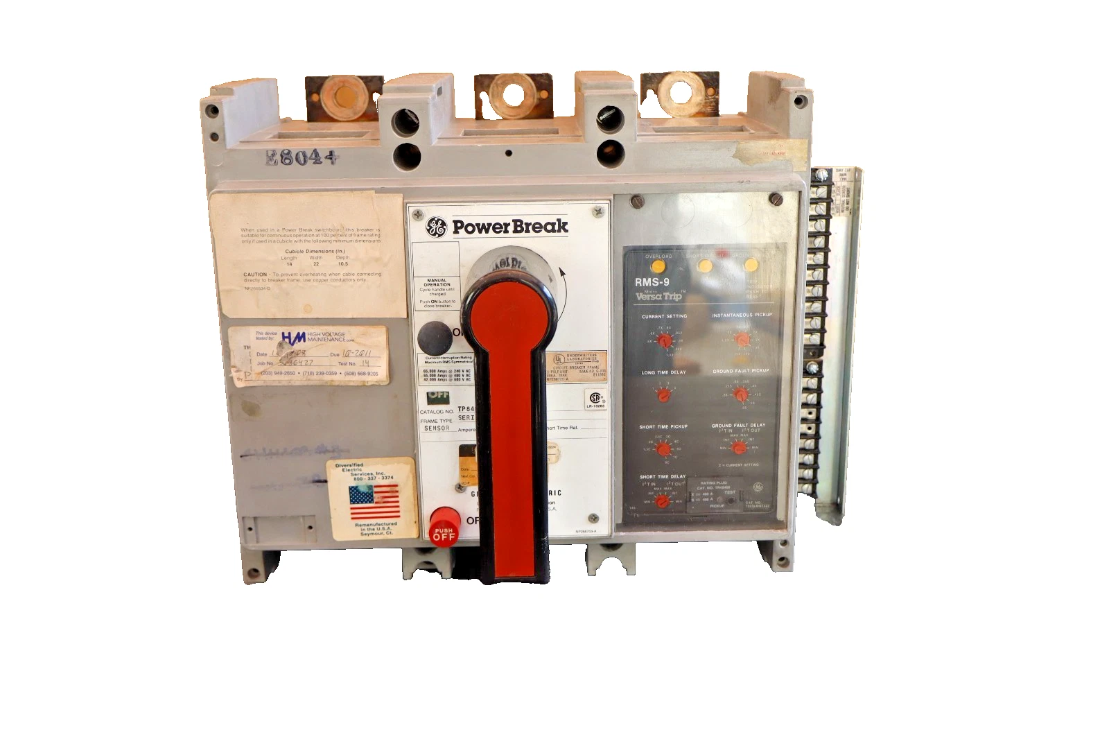Refurbished GE General Electric Circuit Breaker Power Break 400A Amp TP84SSZ TR4S400 GF