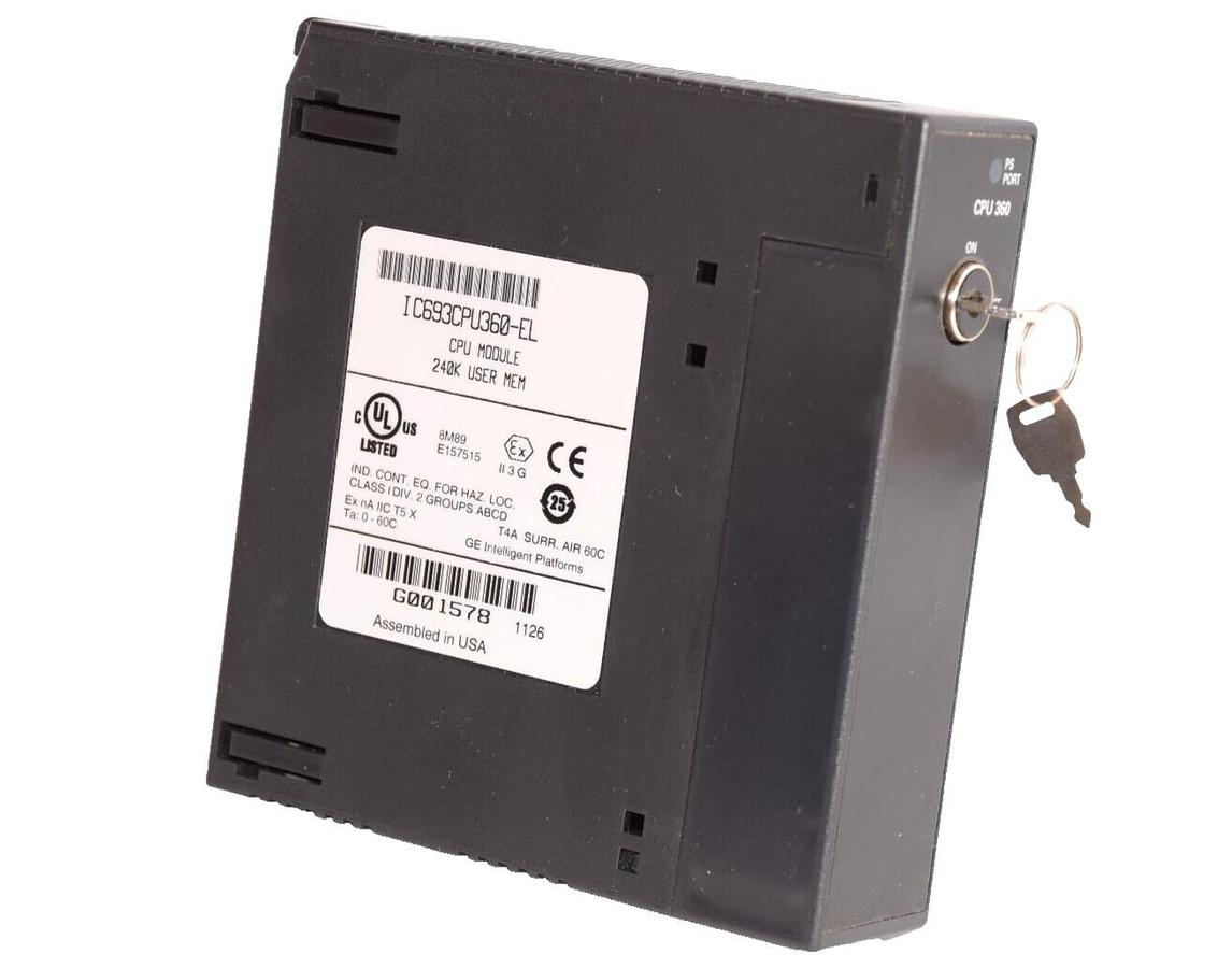 Used GE FANUC CPU Module IC693CPU360-EL 240k Memory CPU Module
