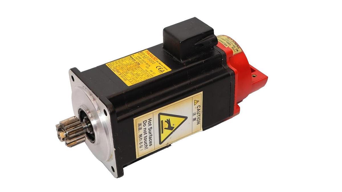Used FANUC A2/3000 A06B-0373-B076 Servo Motor w/ Encoder A860-0360-T011 3ph .5kw