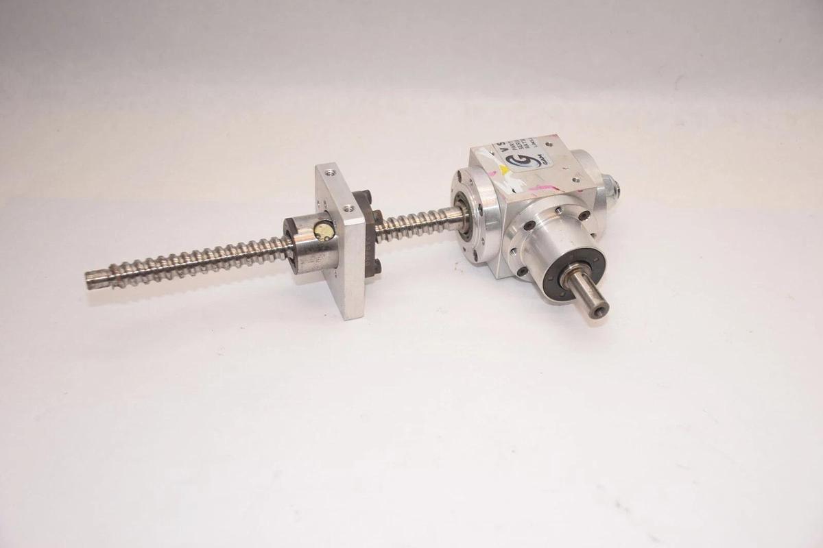 Used GAM GEAR 760122 L-045-1:1-E030000-[9.5] Right Angle Spiral Gearbox