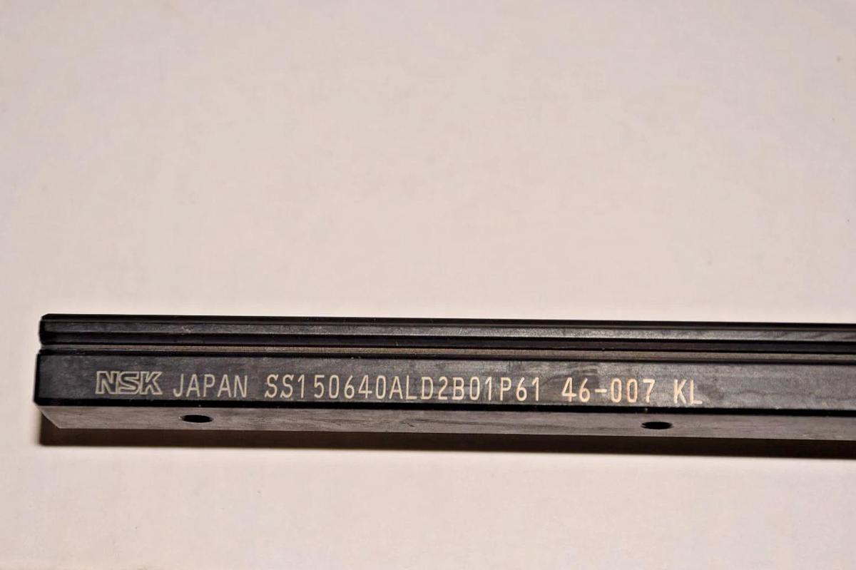 Used NSK SS150640ALD2B01P61 46-007 KL LINEAR GUIDE RAIL CNC SLIDE RAIL S15 BEARINGS