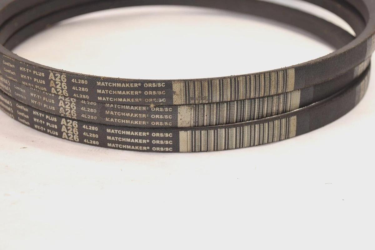 Used (lot of 3) Continental A26 V-belt 21042018 Matchmaker ORS/SC