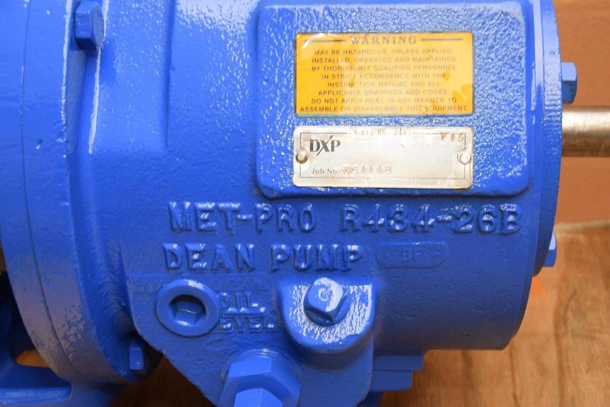 MET PRO Metpro Dean Pump 1x3x8-1/2 R-4146 R434-26B 90gpm 3500rpm *Refurb*