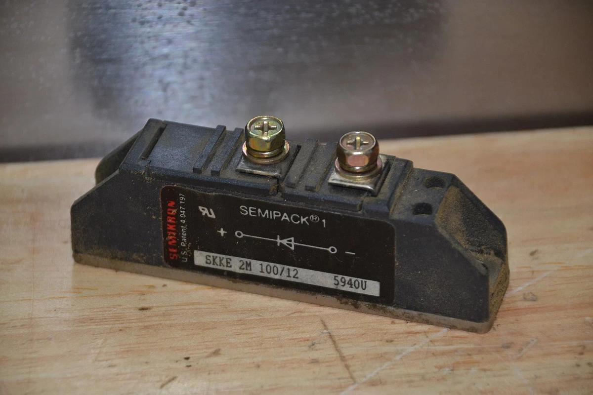 Used SEMIKRON SKKE 2M 100/12 RECTITIFIER DIODE MODULE