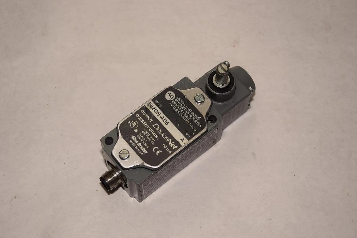 Used ALLEN-BRADLEY OILTIGHT Limit Switch 802DN-AD5 SER A, DEVICENET  Interrupteur