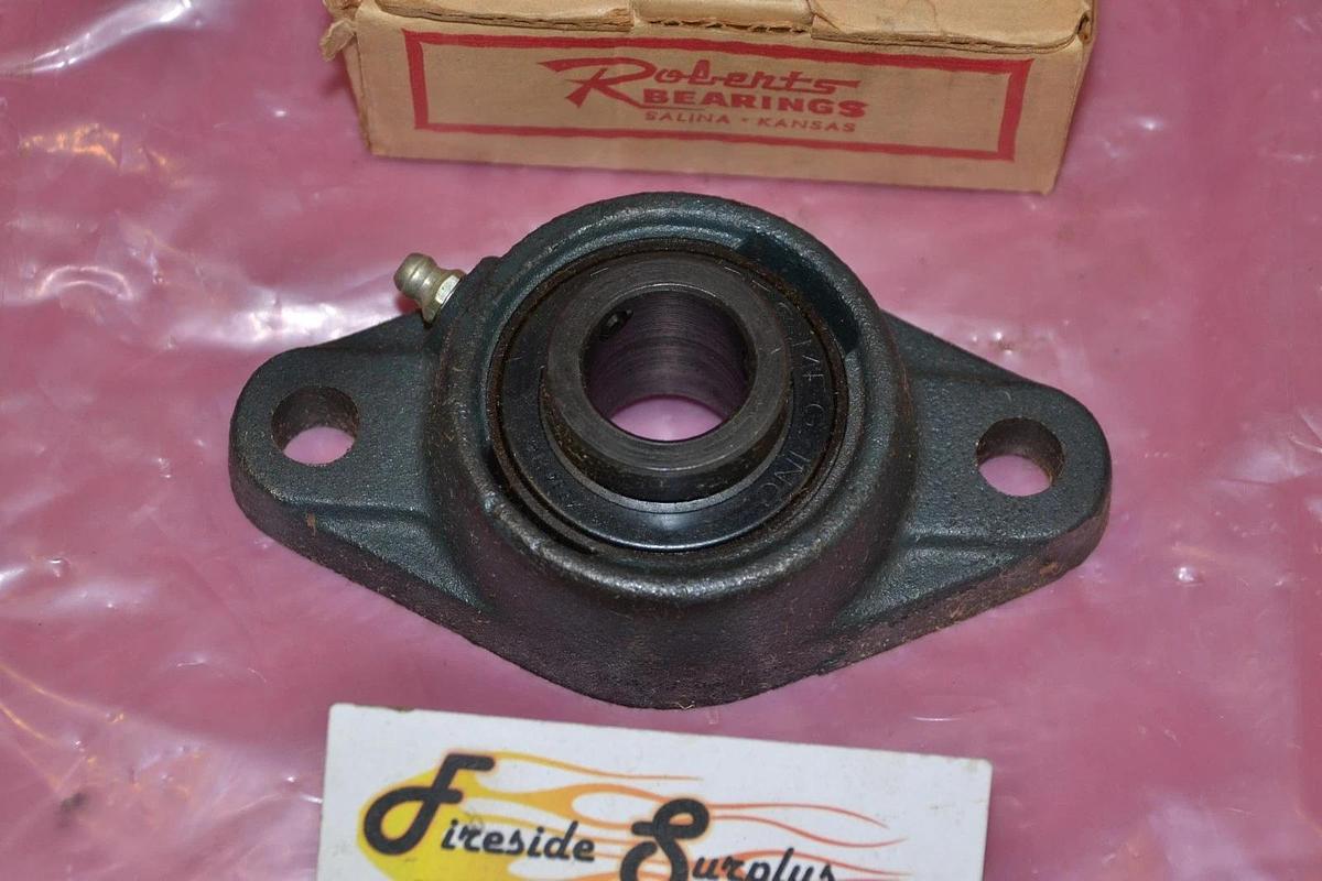 (New) ROBERTS BEARINGS BALL BEARING FLANGE 7/8" RTS-14  RTS 14  RTS14  7/8 in