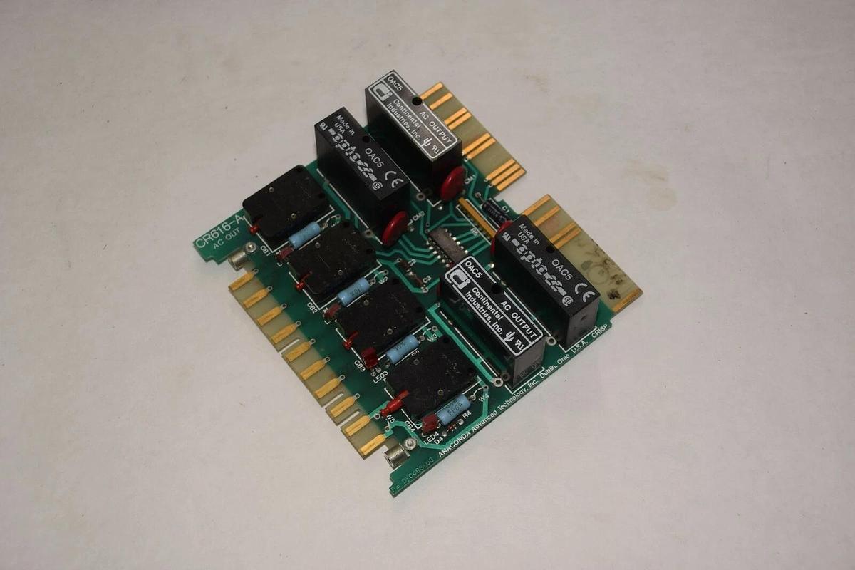Used ANACONDA ADVANCED TECHNOLOGY CR616-A CR616A PB-D-0493-03 AC OUTPUT MODULE BOARD