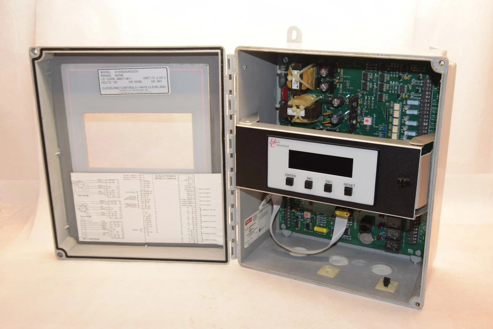 Used Hays Cleveland A10050A0A03Z00 Series 10050 Oxygen Analyzer Control Unit