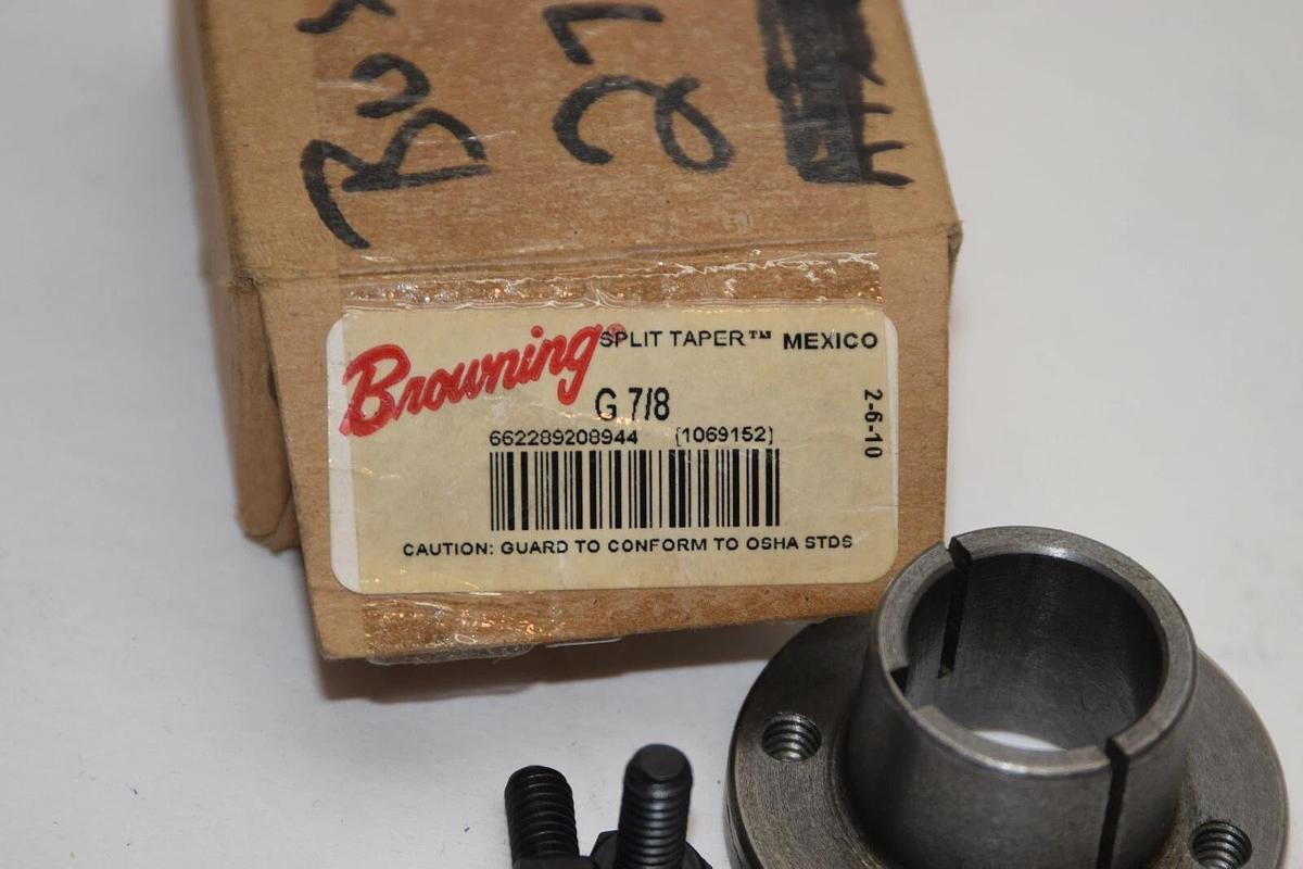 (NEW) BROWNING G7/8 G 7/8 7/8" Bore Split Taper Bushing