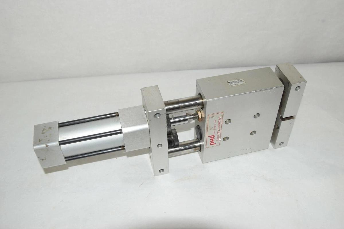 Used PHD SGD14X2-DB-BB-GY SGD14X2-DB-BB-GY-H4 Pneumatic Slide & Cylinder