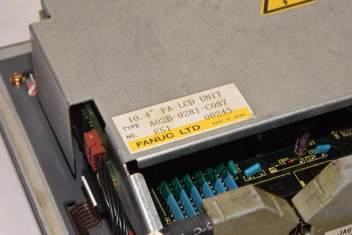 Used FANUC A02B-0281-C087 10.4" FA-LCD Unit Display W/ Touch Panel