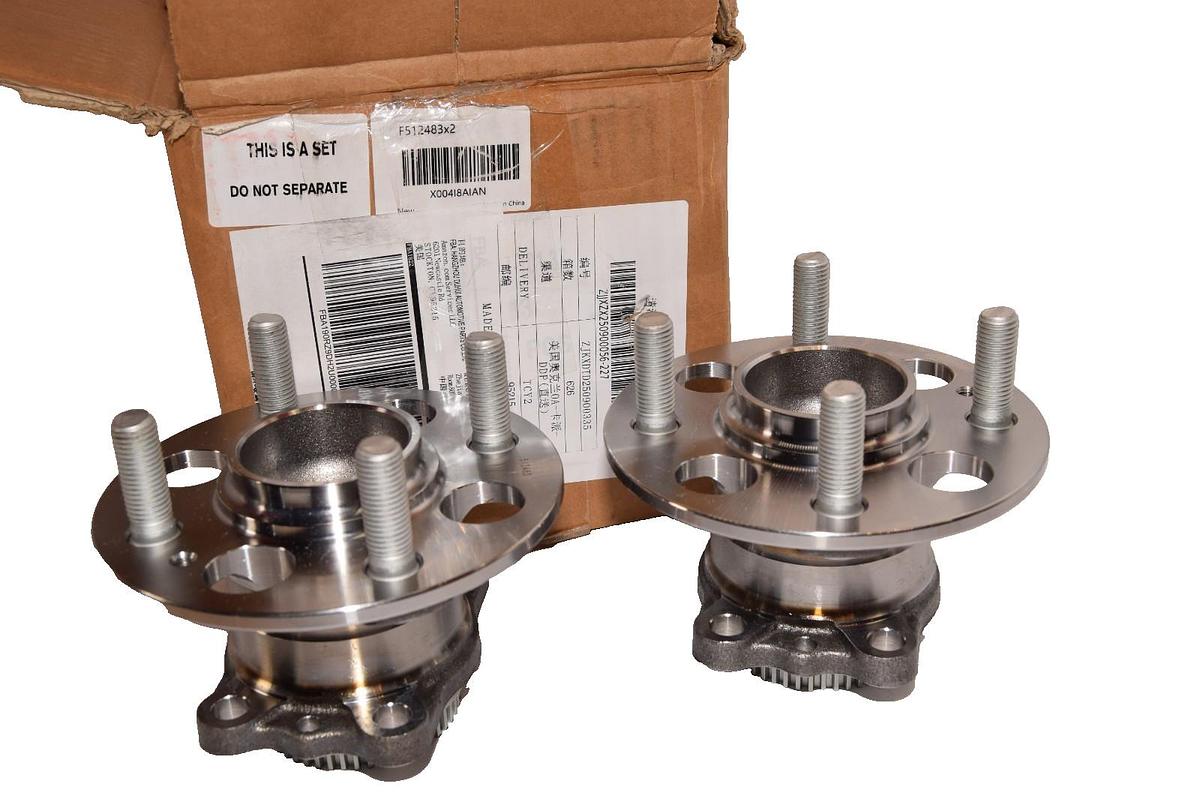 Autoround 512483 Rear Wheel Bearing 12-17 Hyundai Accent / Kia Rio (New - Set)