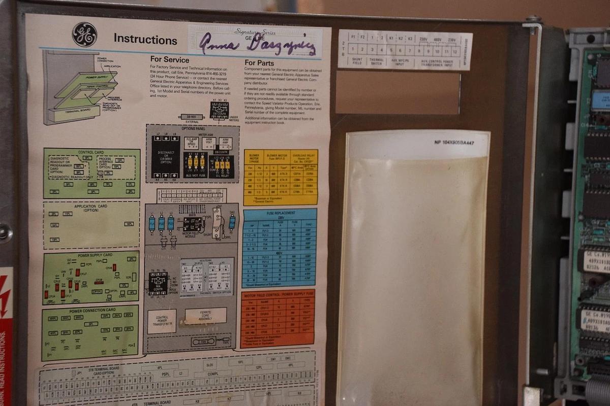 Used GE GENERAL ELECTRIC DC-300 Adjustable speed drive 10HP 10 HP 7VXAS057CD04