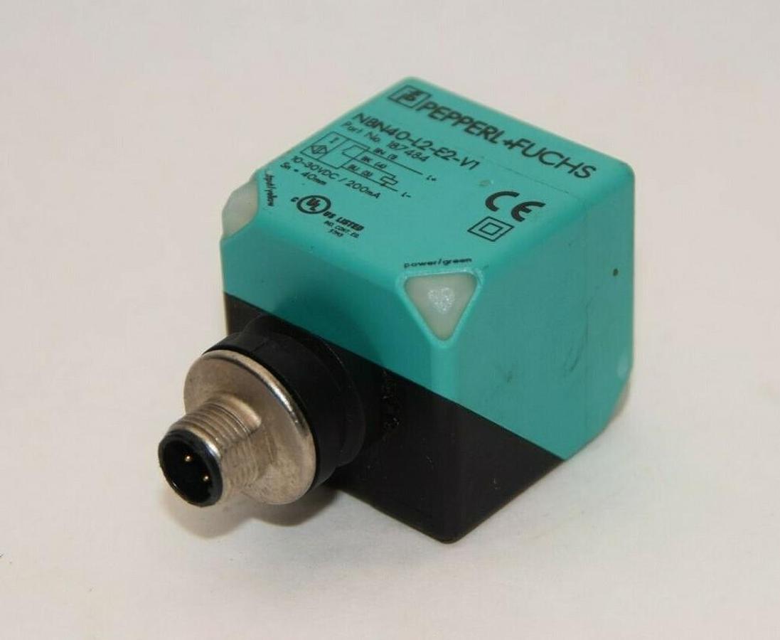Used PEPPERL-FUCHS NBN40-L2-E2-V1 NBN40L2E2V1 40mm Ind. Prox Switch  *No Hardware*