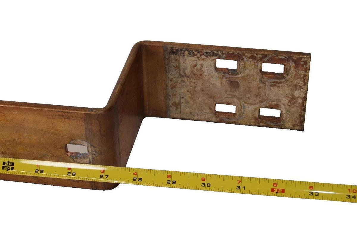 Used 3" x 33" x 1/4" (+4" offset Step) Copper Flat BusBar bus bar buss bar Stock