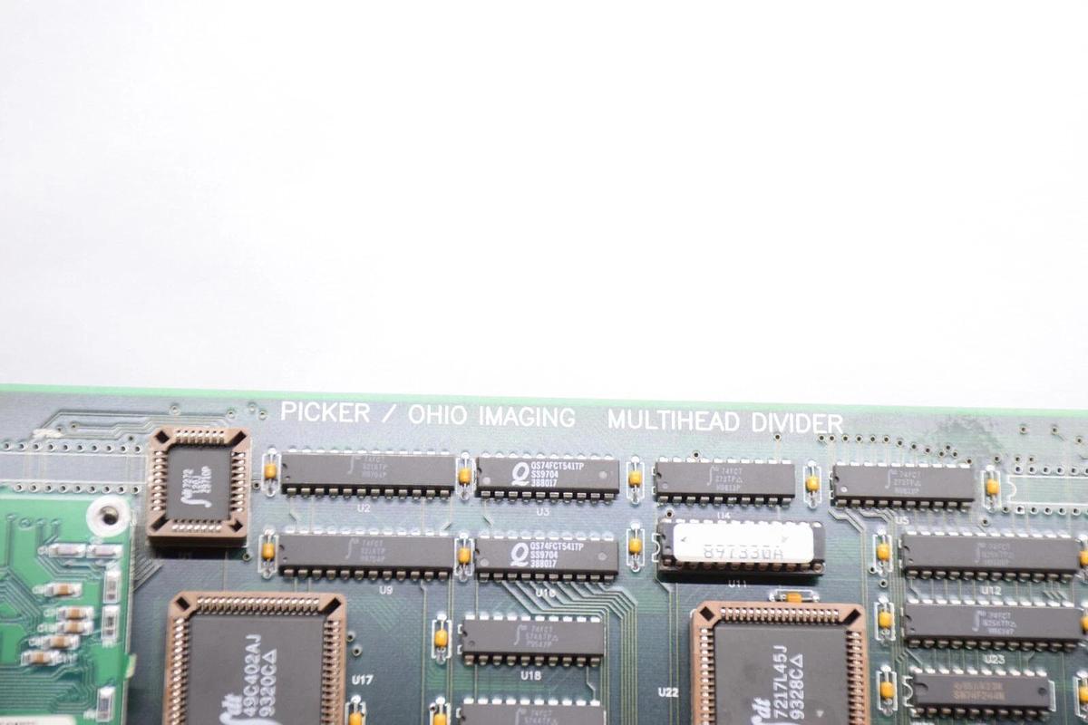 Used OHIO IMAGING / PICKER 709647 Rev B , 808347 Rev F Multihead Divider Board Card