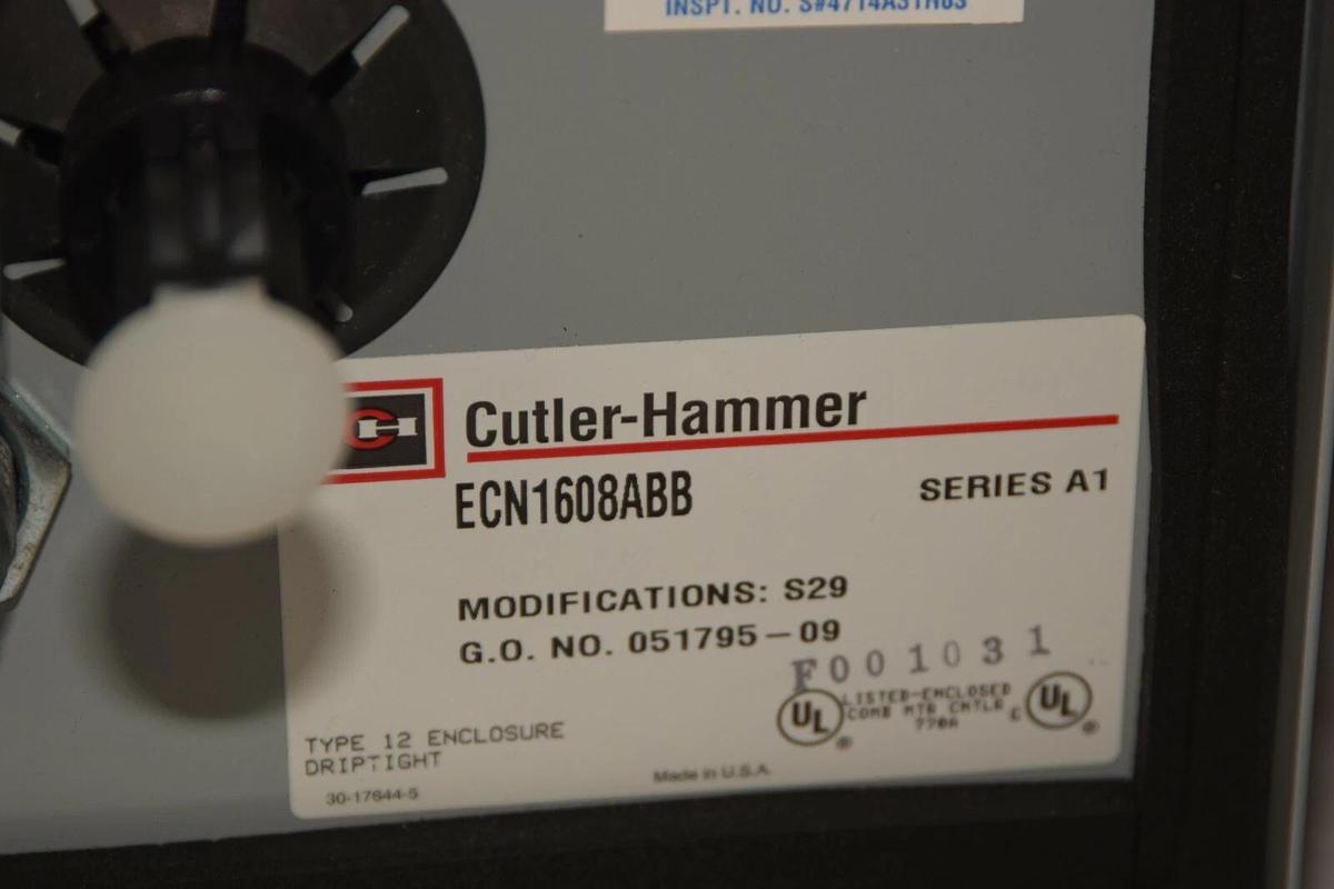 (NEW) CUTLER HAMMER ECN1608ABB Ser A1 Combination Motor Controller Starter