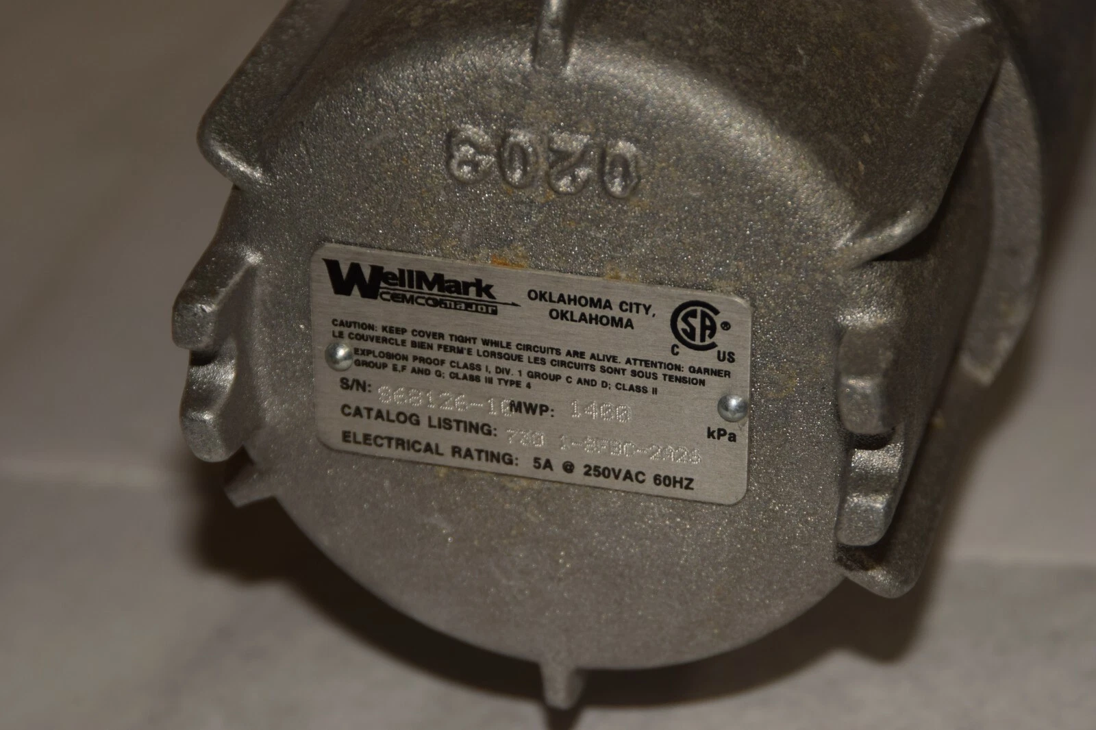 (NEW) WELLMARK 730 1-SFBC-2A26 62308 Level Control Top Mount