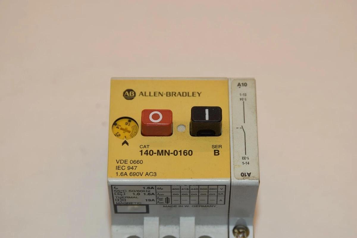 Used ALLEN BRADLEY Manual Starter 140-MN-0160 140MN0160 SerB 1.6A 690vac (Lot of 12)