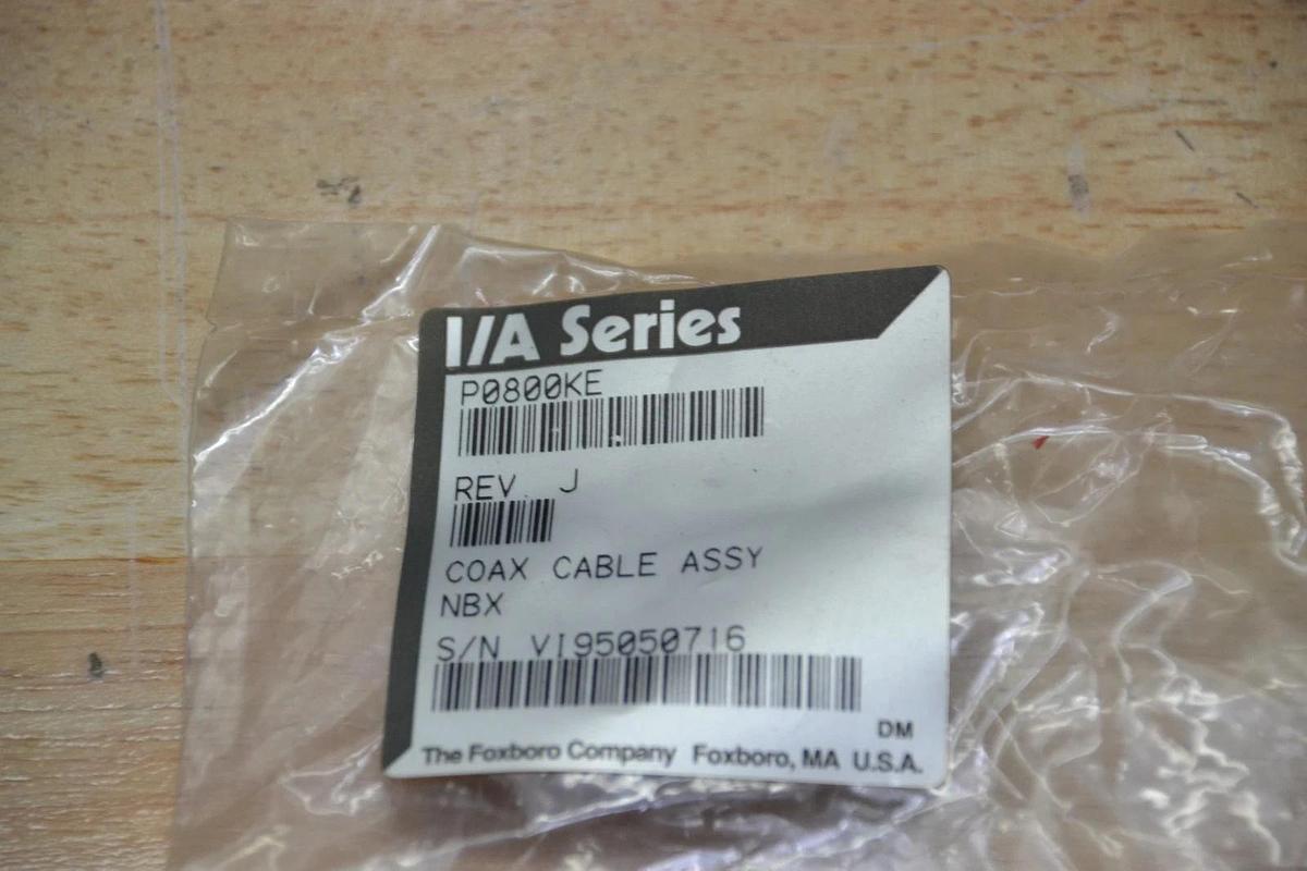 FOXBORO COMPANY P0800KE REV J COAX CABLE ASSEMBLY NEW