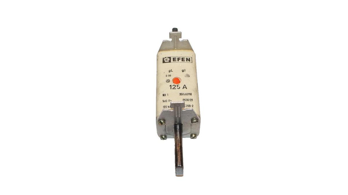 Used Efen Fuse 125 Amp 125A 500V 350350110 (Lot of 3)