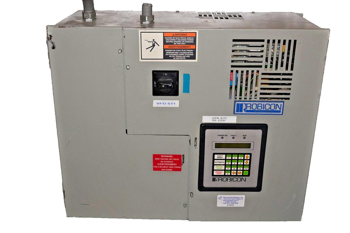 Used ROBICON 10HP AC DRIVE ID-454GT 3PH 460V 457E52.00